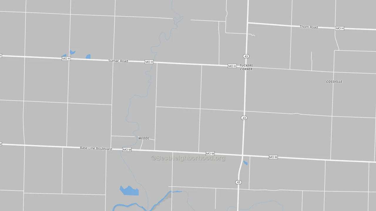 Transit Grade map of Medoc, MO