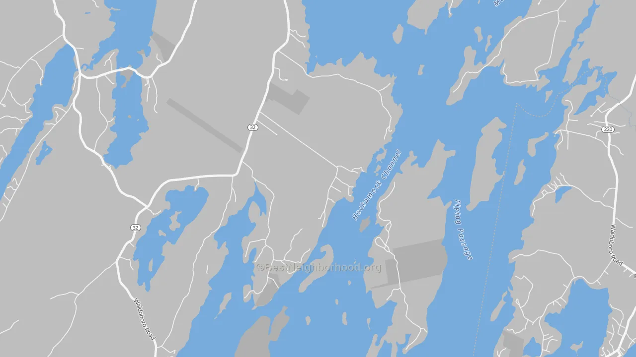 Transit Grade map of Medomak, ME