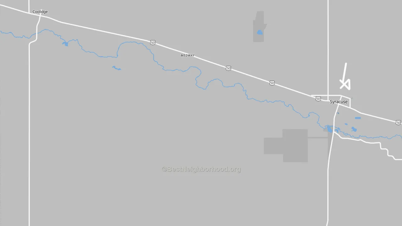 Transit Grade map of Medway, KS