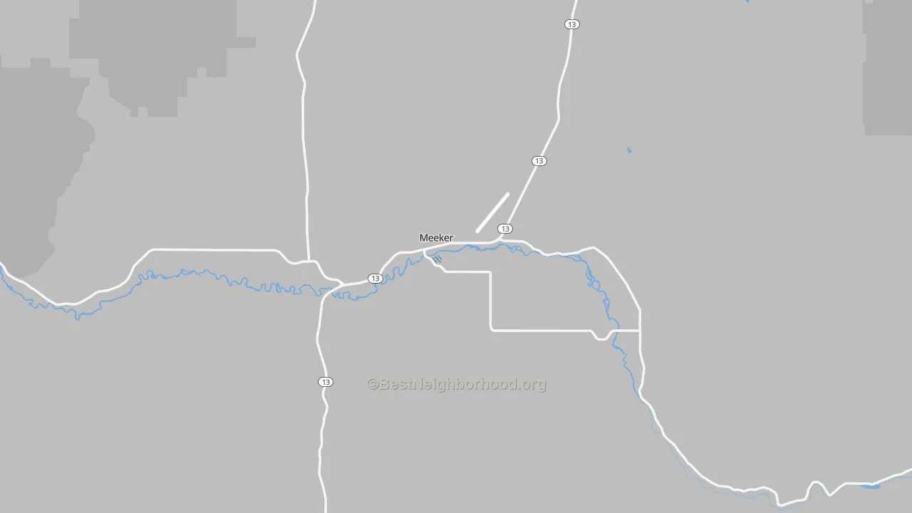 Transit Grade map of Meeker, CO