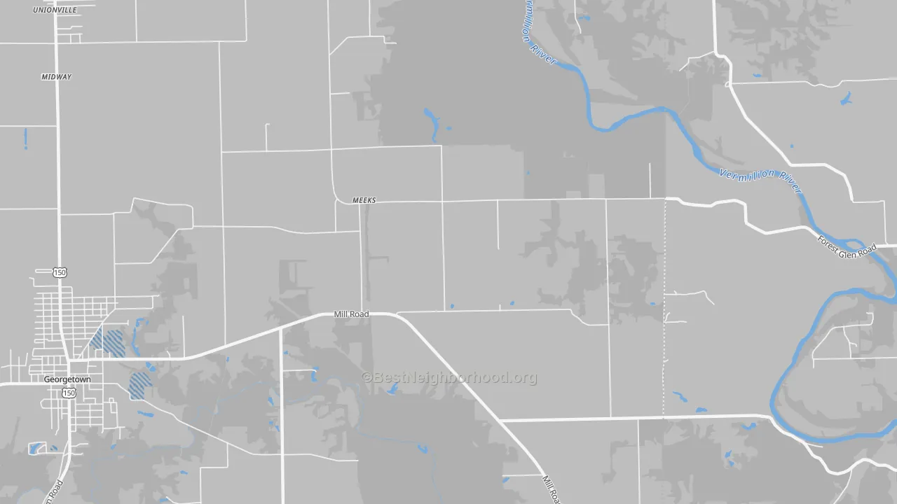 Transit Grade map of Meeks, IL