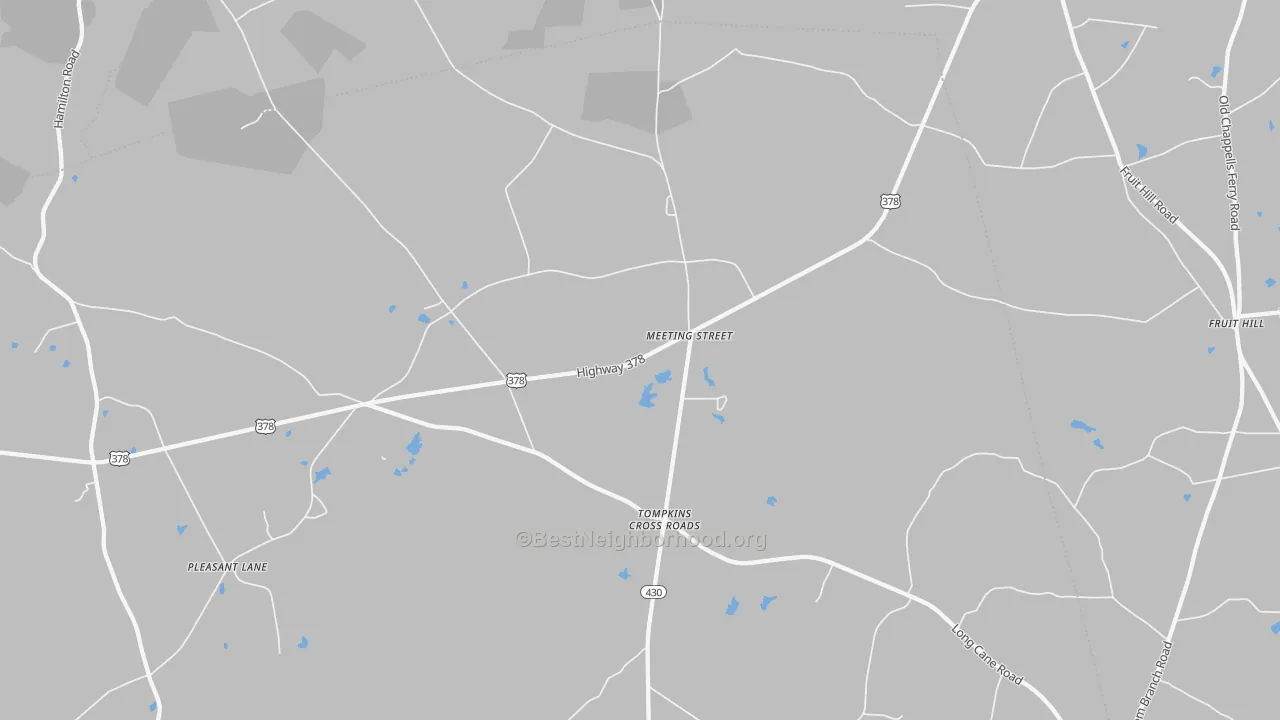 Transit Grade map of Meeting Street, SC
