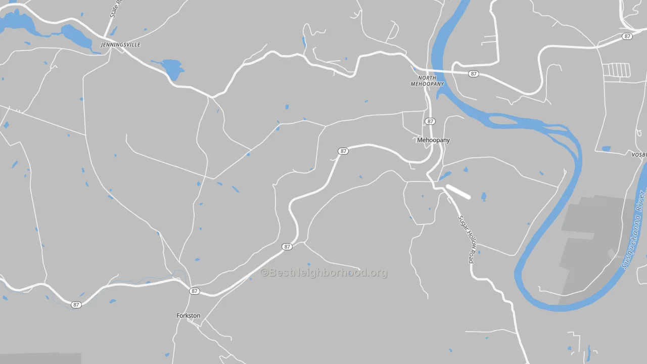 Transit Grade map of Mehoopany, PA