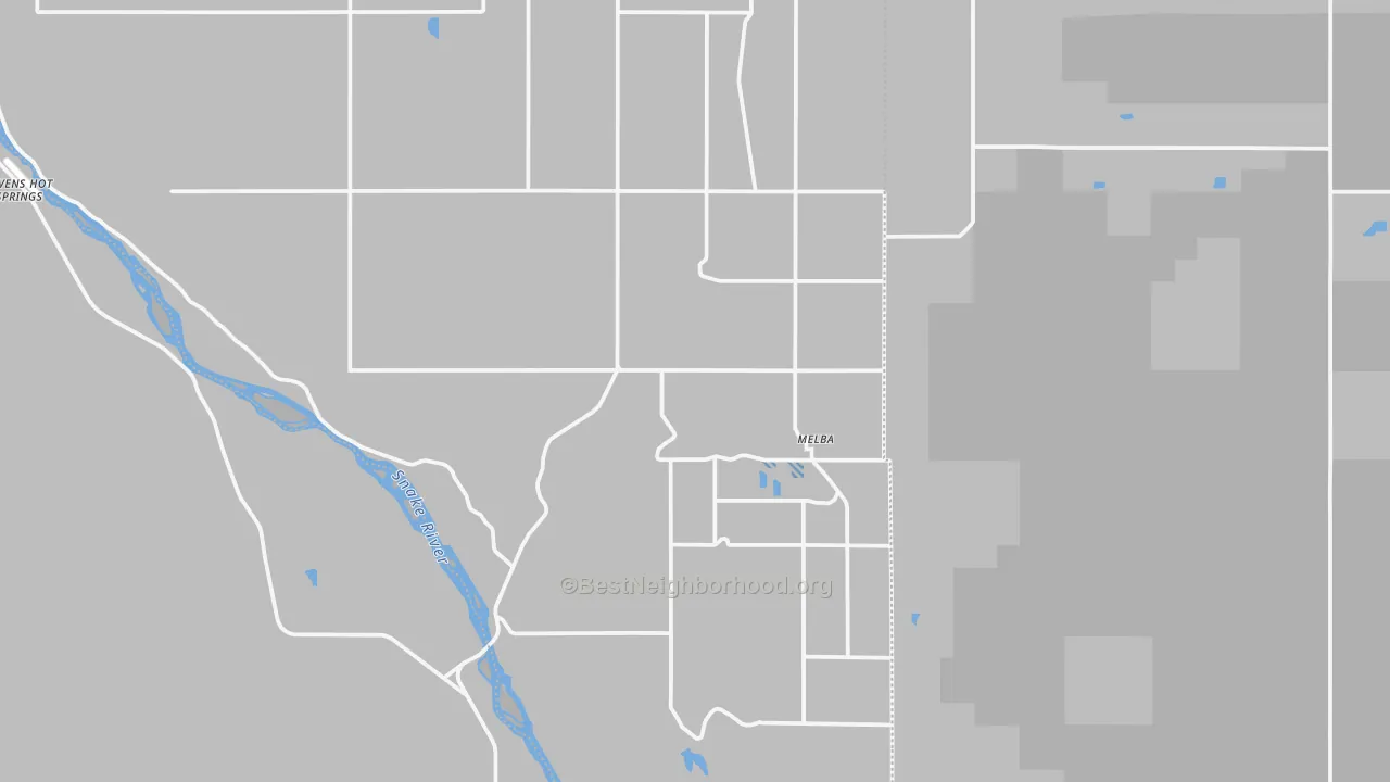 Transit Grade map of Melba, ID