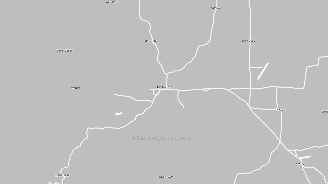 Transit Grade map of Melbourne, AR