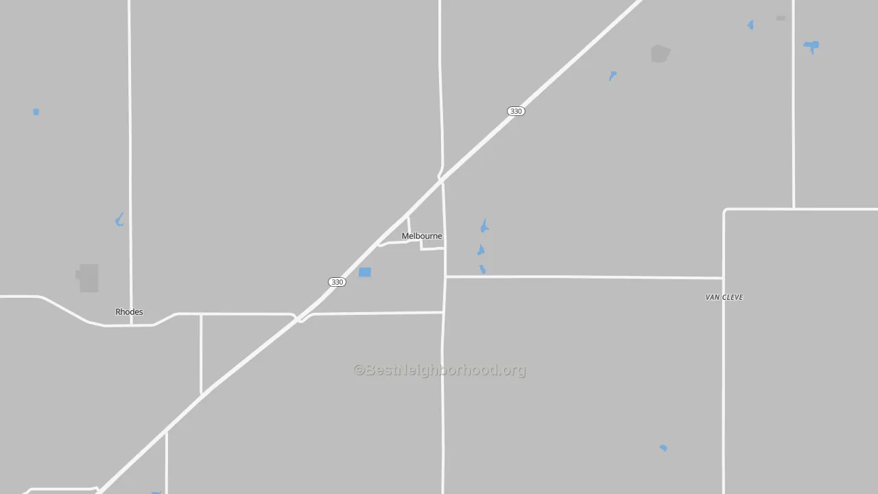 Transit Grade map of Melbourne, IA