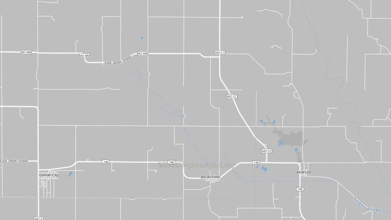 Transit Grade map of Melbourne, MO