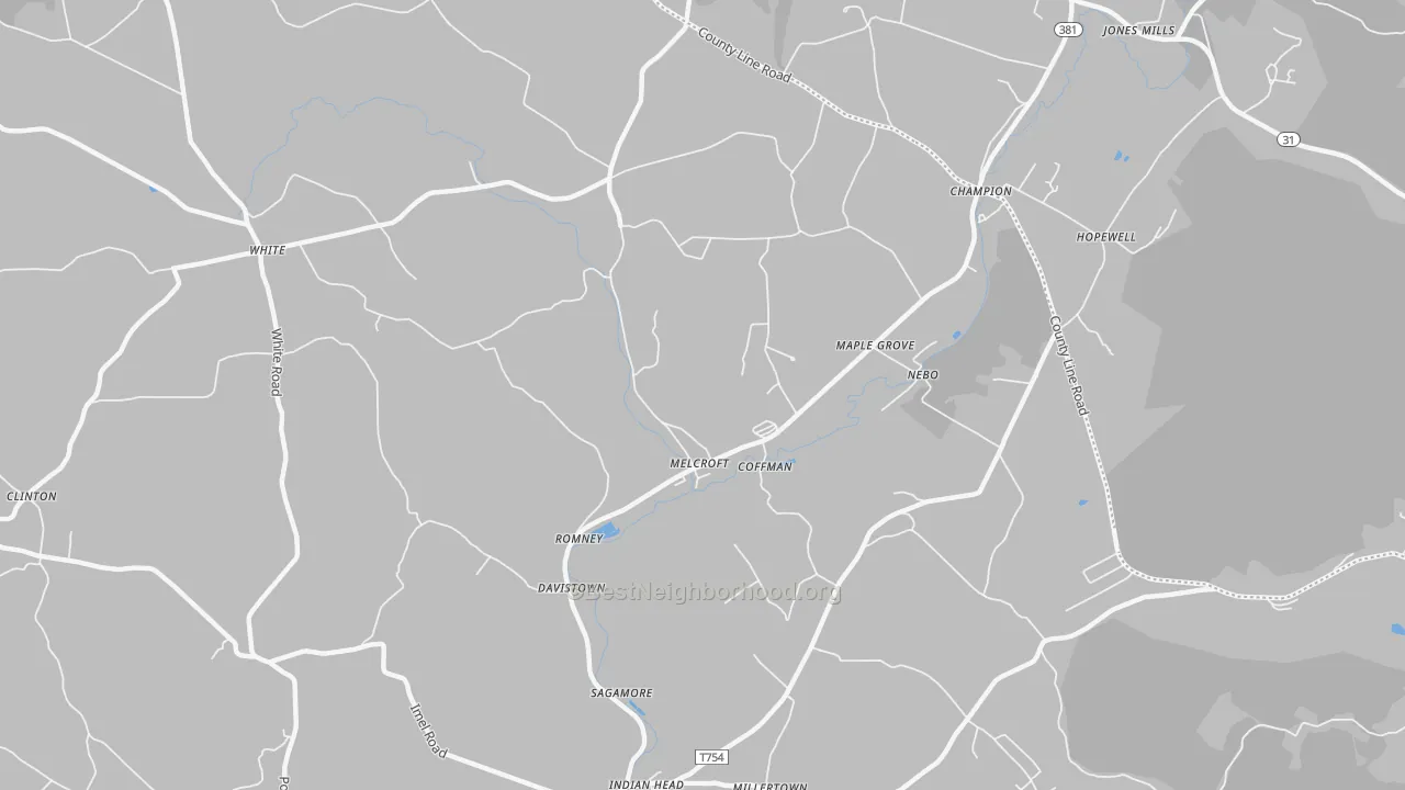 Transit Grade map of Melcroft, PA
