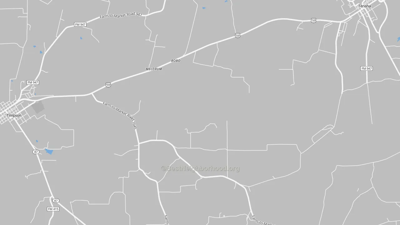 Transit Grade map of Meldrum, TX