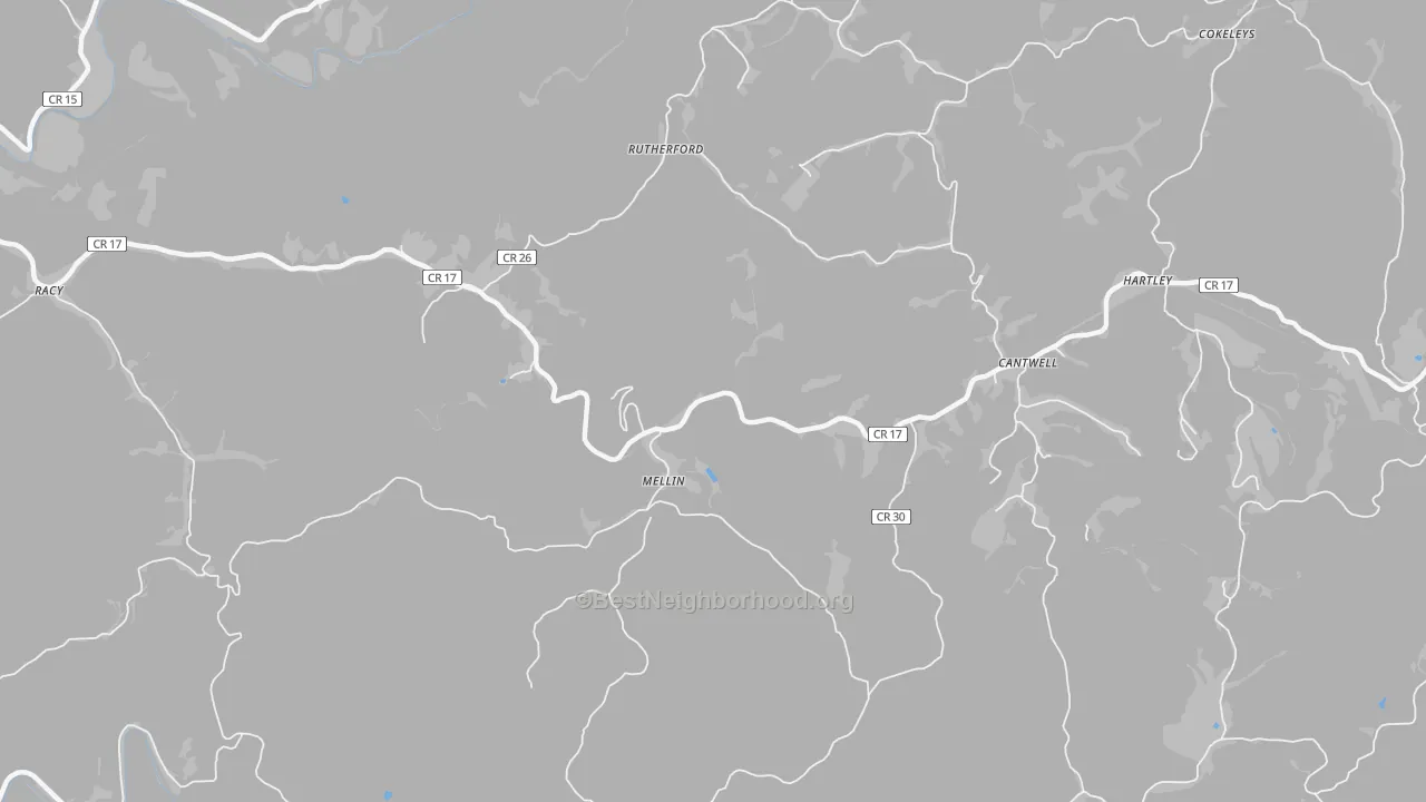 Transit Grade map of Mellin, WV
