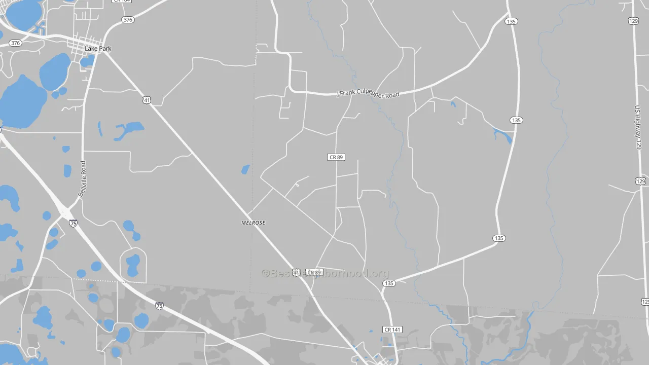 Transit Grade map of Melrose, GA