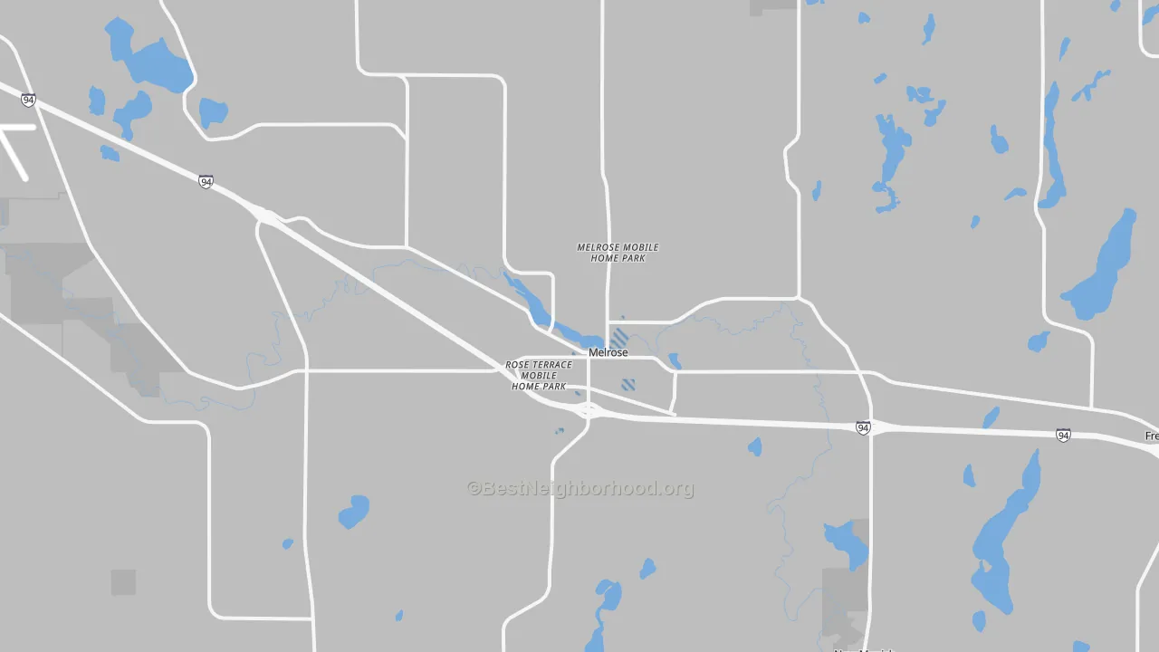 Transit Grade map of Melrose, MN