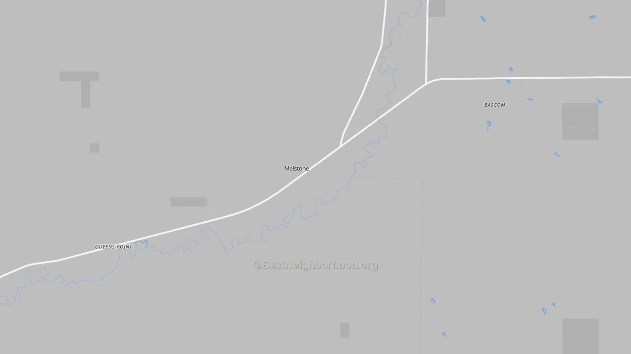 Transit Grade map of Melstone, MT