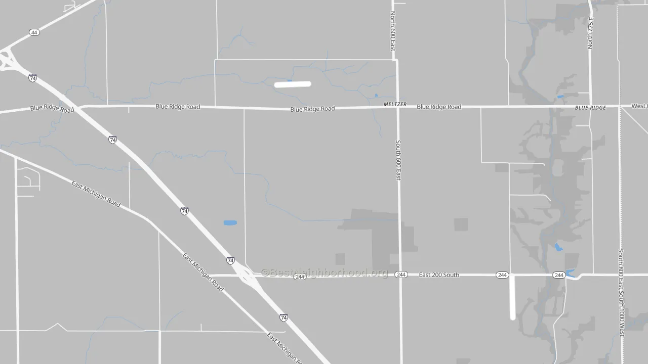 Transit Grade map of Meltzer, IN