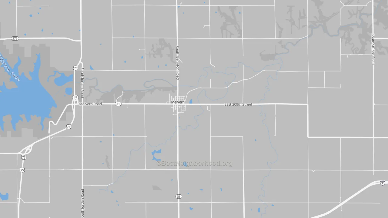 Transit Grade map of Melvern, KS