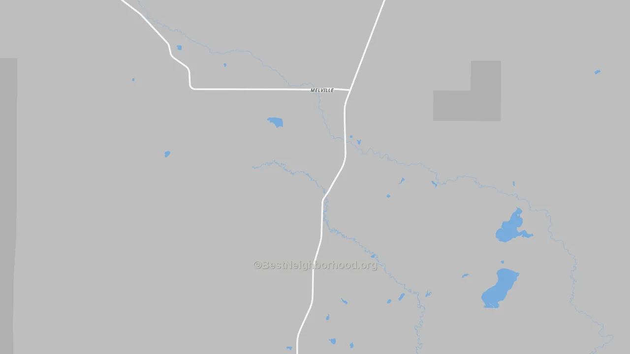 Transit Grade map of Melville, MT