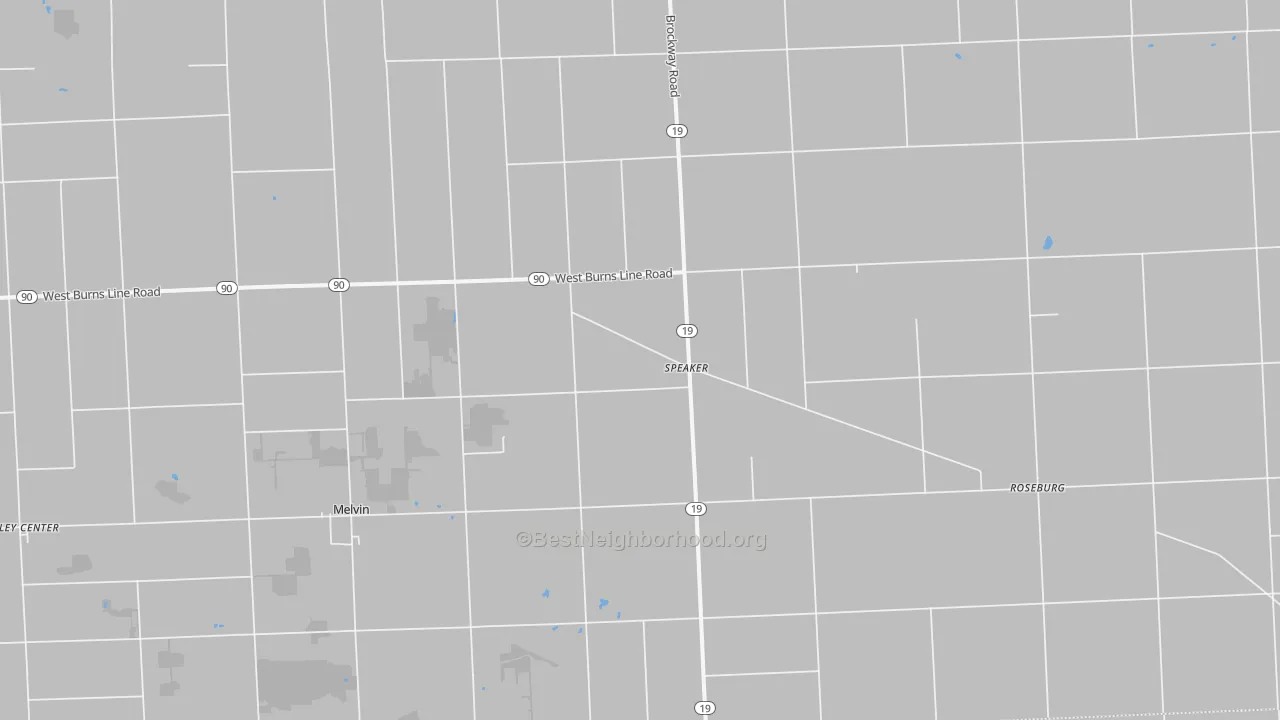 Transit Grade map of Melvin, MI