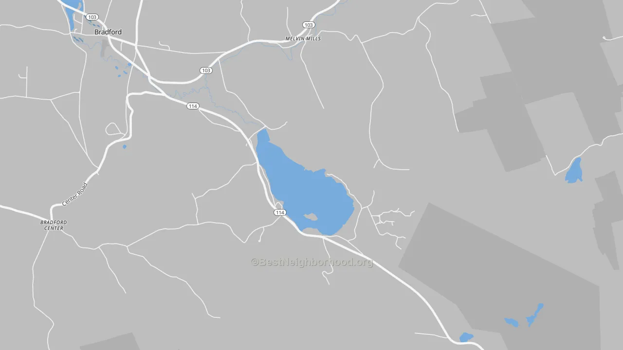Transit Grade map of Melvin Mills, NH