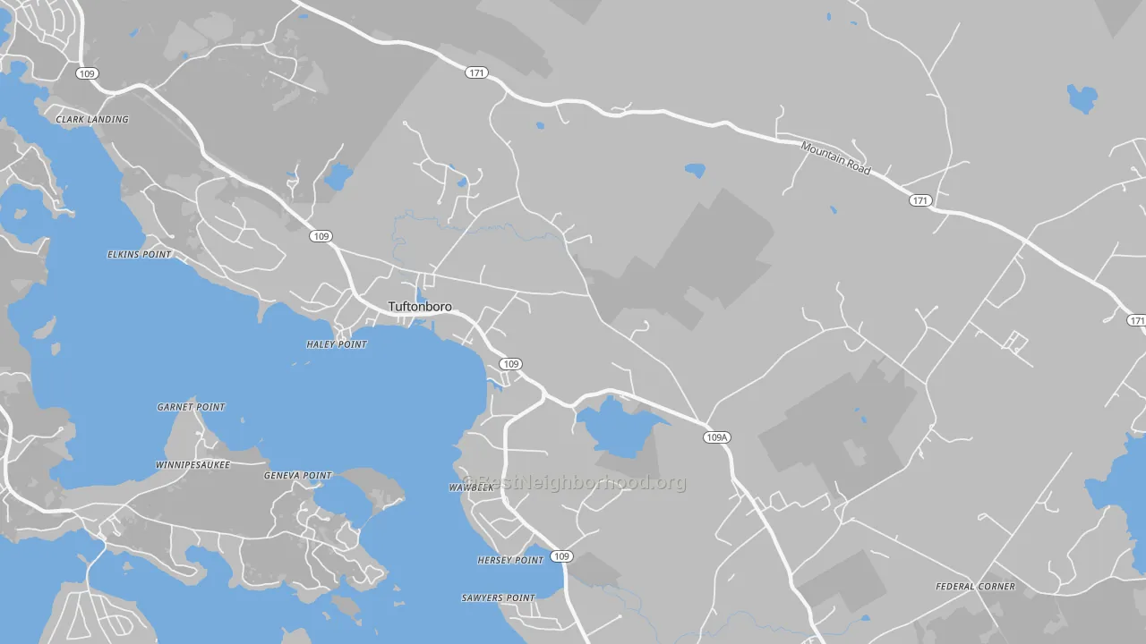 Transit Grade map of Melvin Village, NH