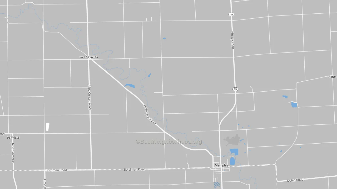 Transit Grade map of Memphis, MI
