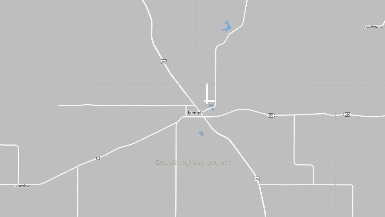 Transit Grade map of Memphis, TX