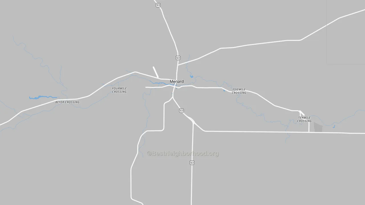 Transit Grade map of Menard County, TX
