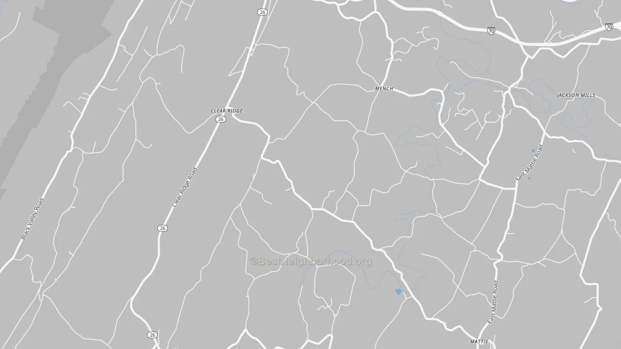 Transit Grade map of Mench, PA