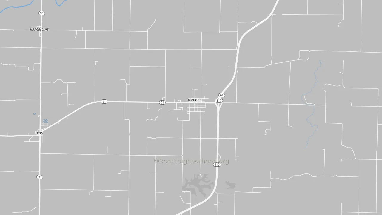 Transit Grade map of Mendon, IL