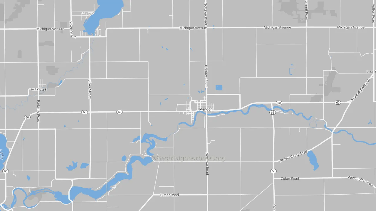 Transit Grade map of Mendon, MI