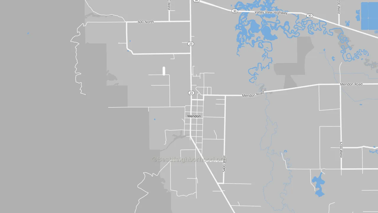 Transit Grade map of Mendon, UT