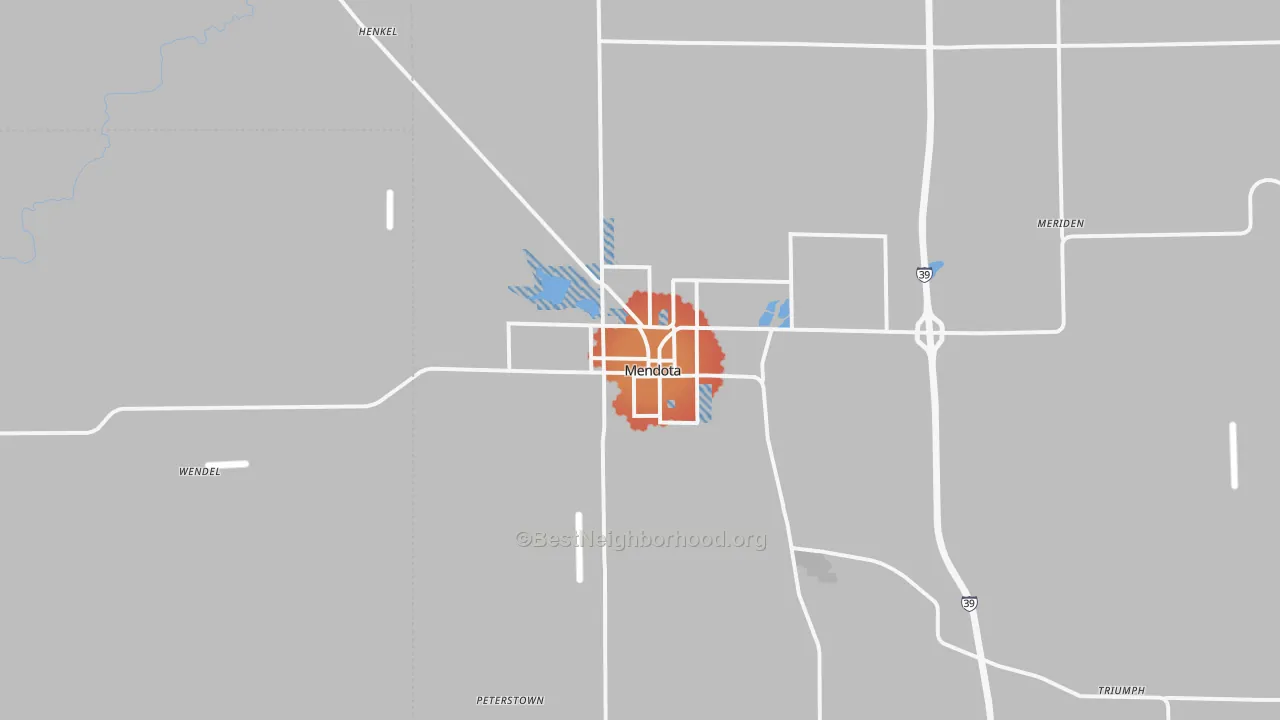 Transit Grade map of Mendota, IL