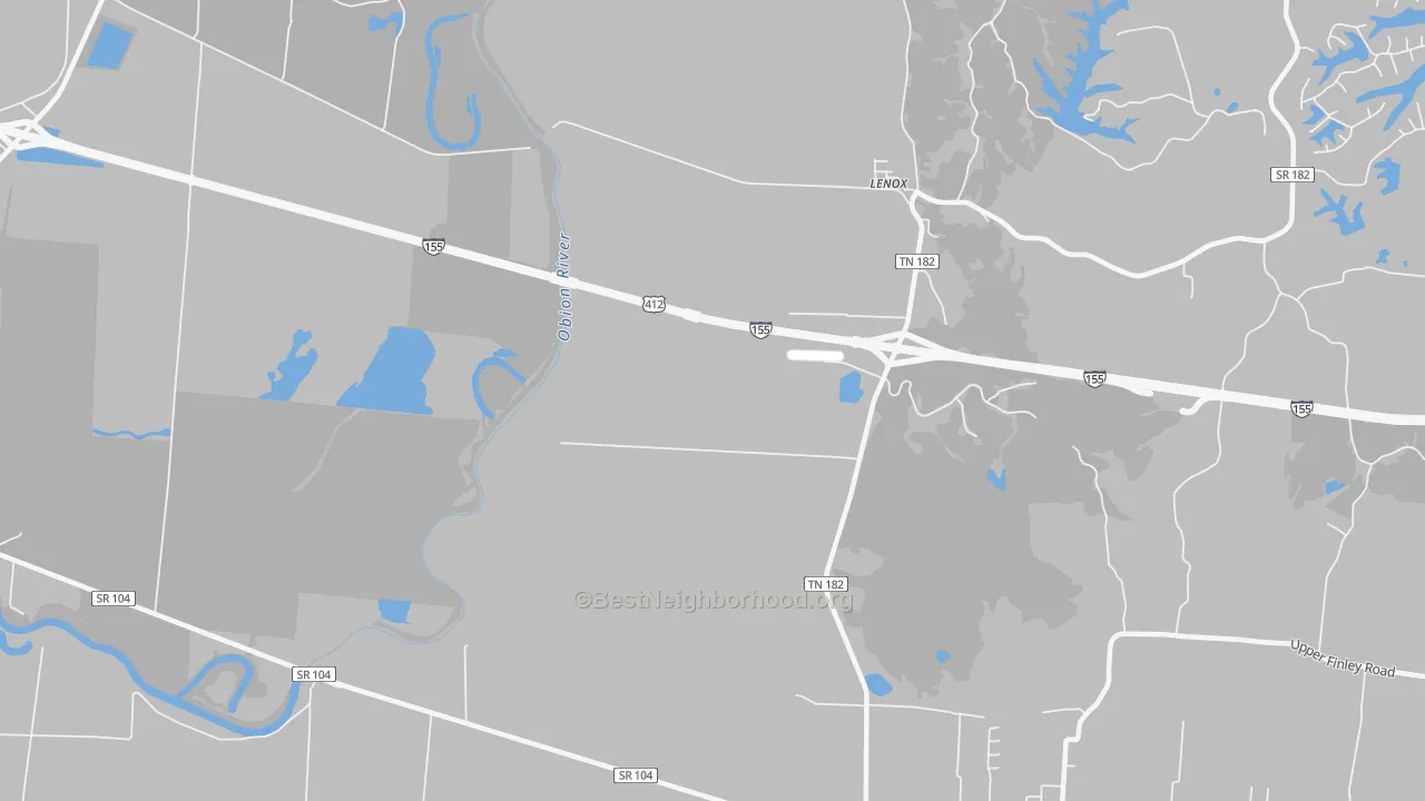 Transit Grade map of Mengelwood, TN