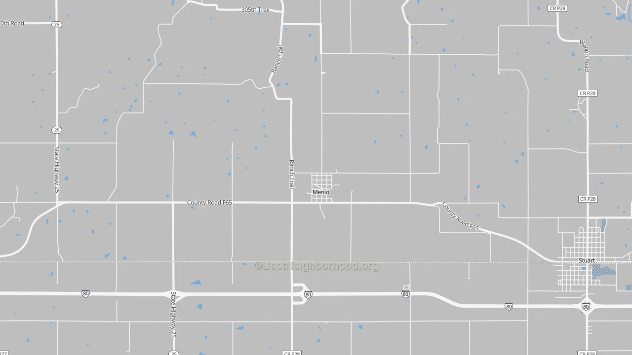 Transit Grade map of Menlo, IA