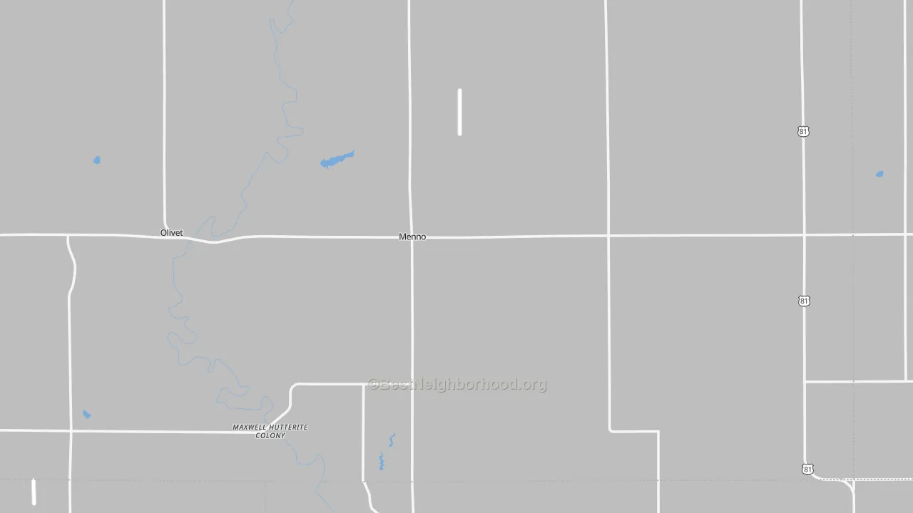Transit Grade map of Menno, SD