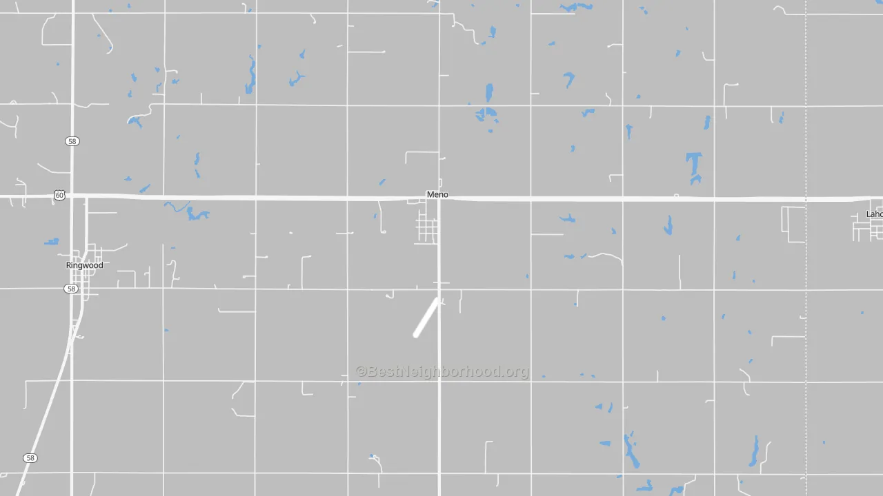 Transit Grade map of Meno, OK