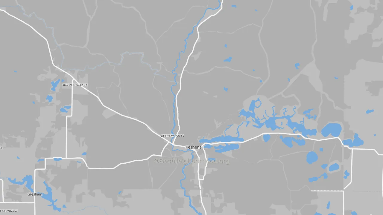 Transit Grade map of Menominee County, WI