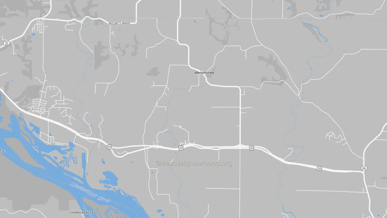 Transit Grade map of Menominee, IL