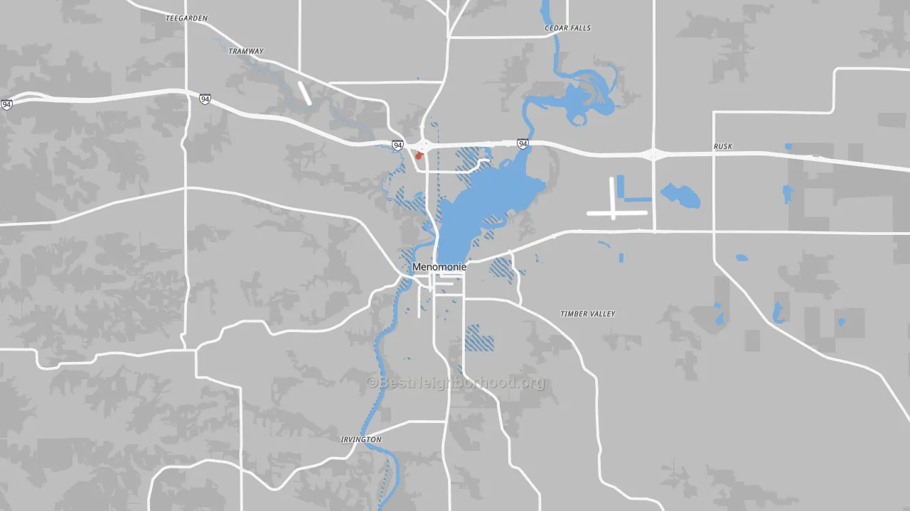 Transit Grade map of Menomonie, WI
