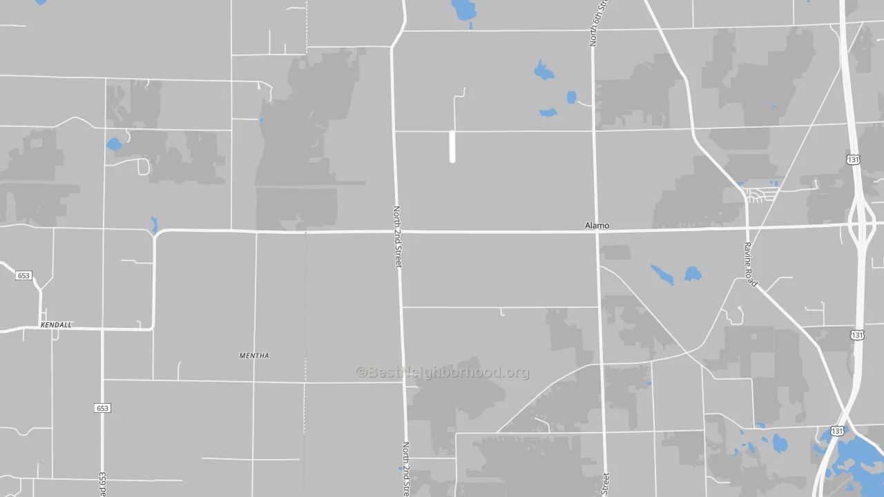 Transit Grade map of Mentha, MI
