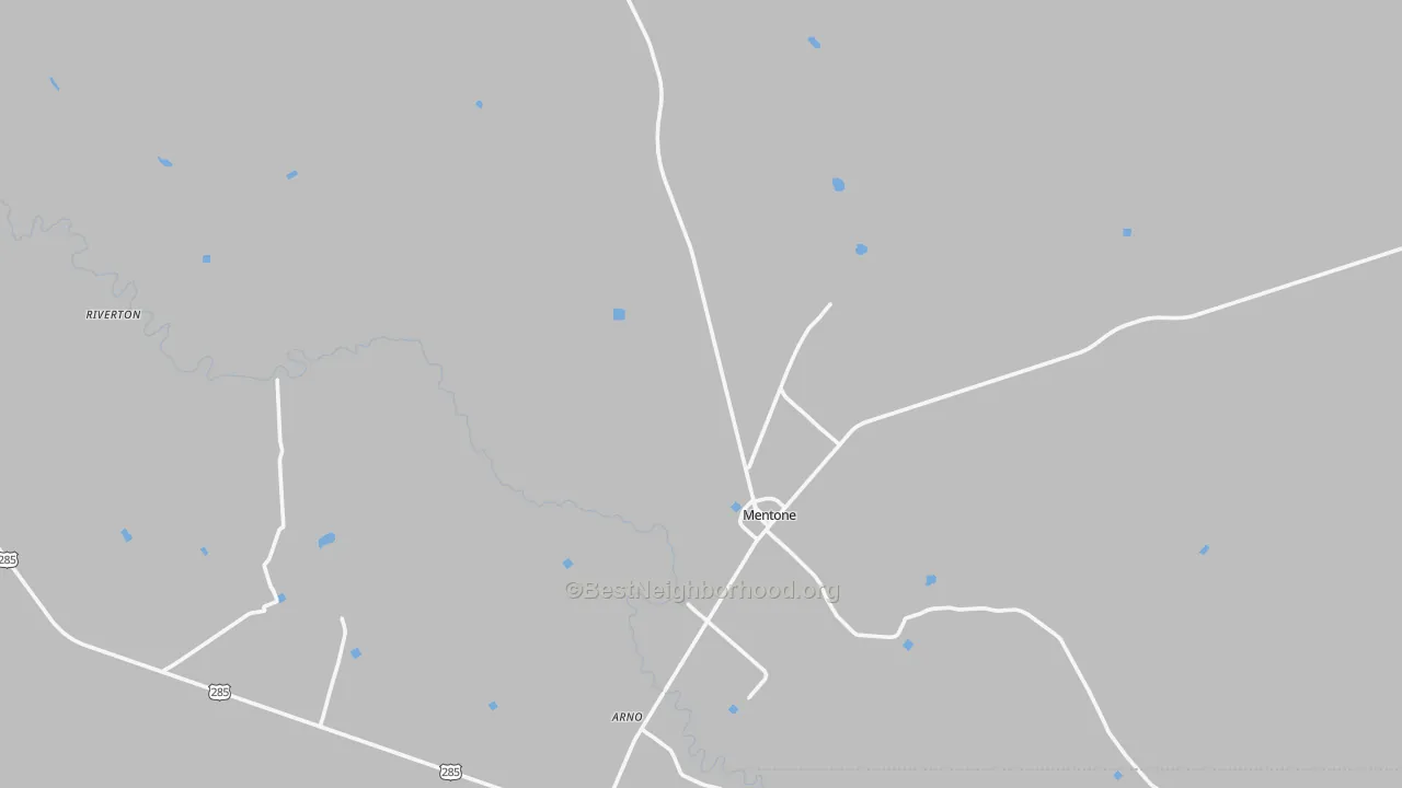 Transit Grade map of Mentone, TX