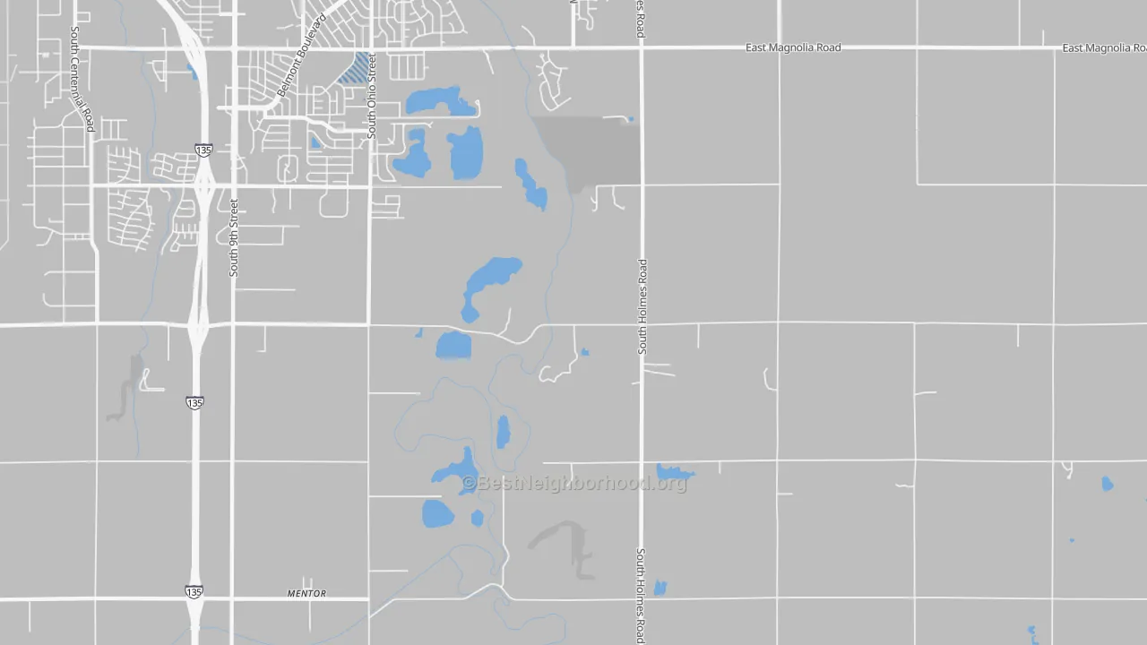 Transit Grade map of Mentor, KS