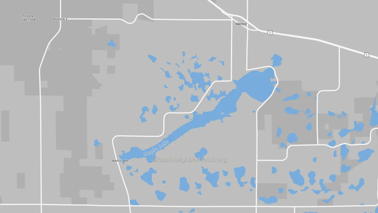 Transit Grade map of Mentor, MN