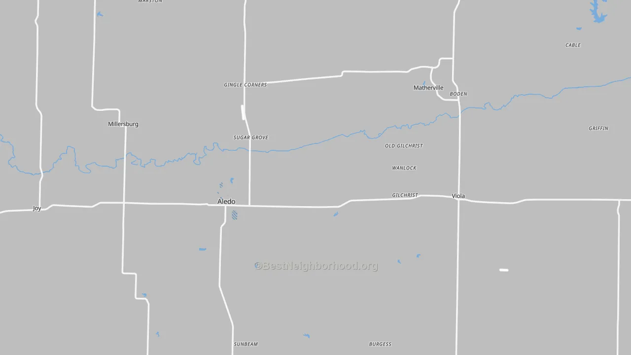 Transit Grade map of Mercer County, IL