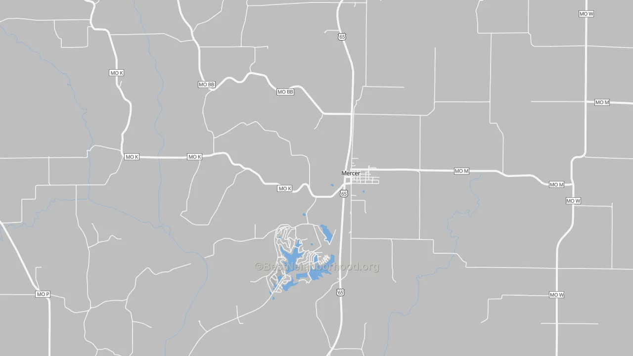 Transit Grade map of Mercer, MO