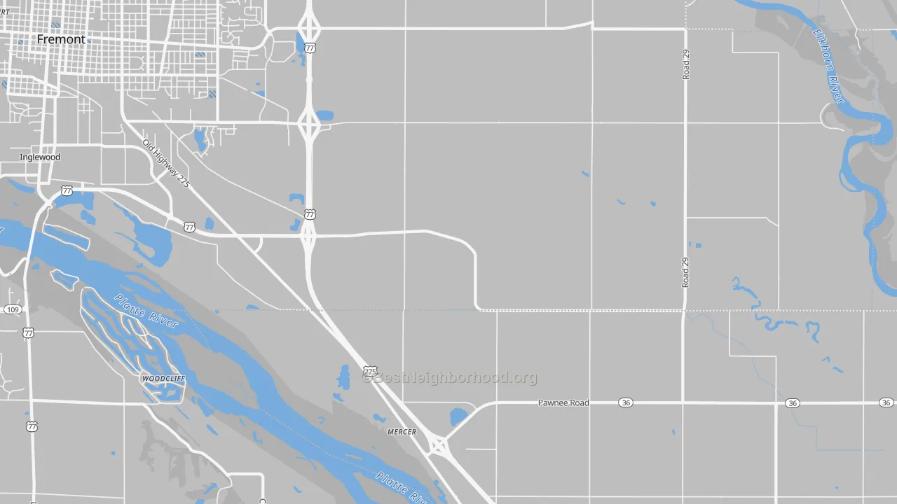Transit Grade map of Mercer, NE