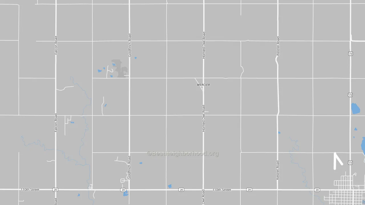Transit Grade map of Mercier, KS