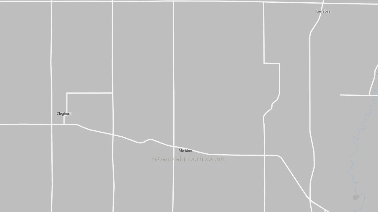 Transit Grade map of Meriden, IA