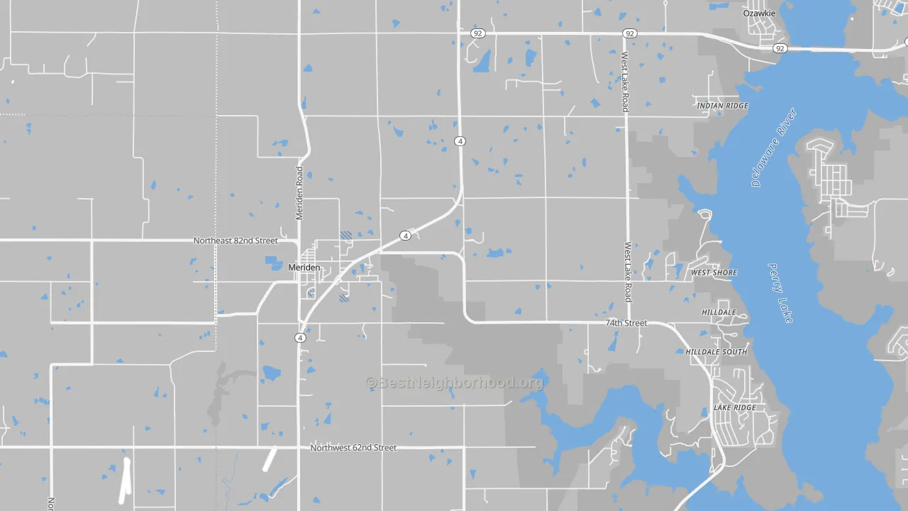 Transit Grade map of Meriden, KS