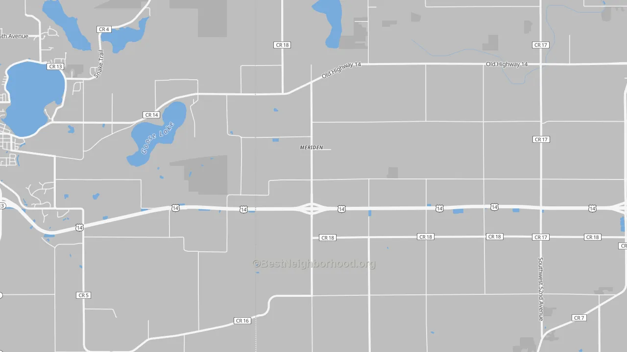 Transit Grade map of Meriden, MN