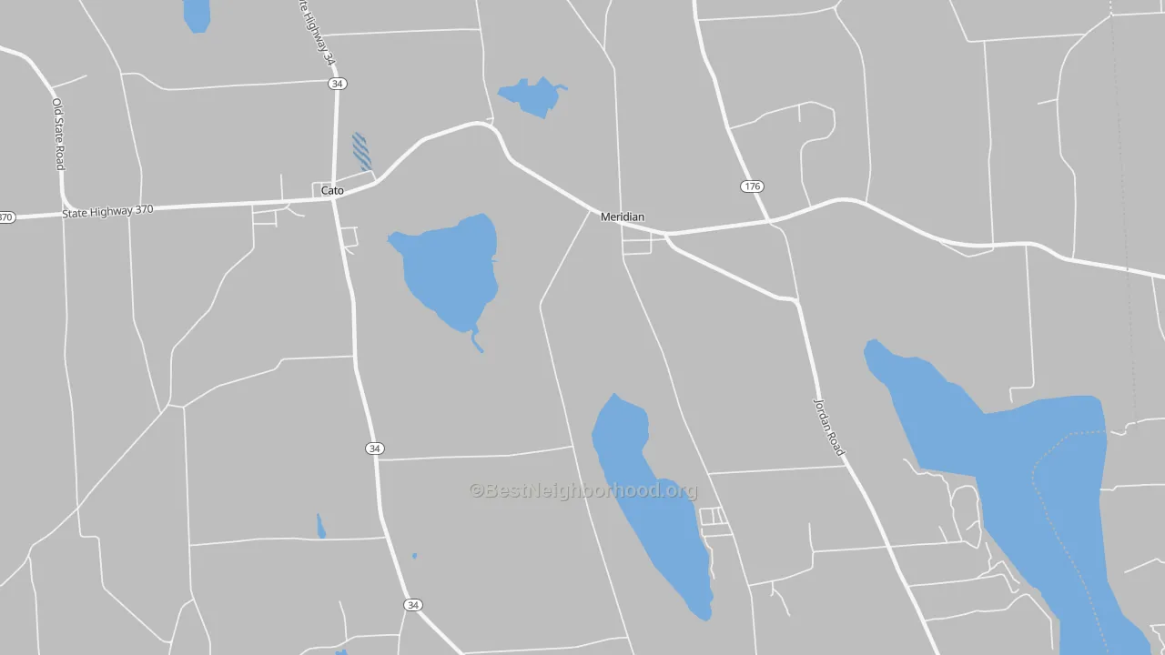 Transit Grade map of Meridian, NY